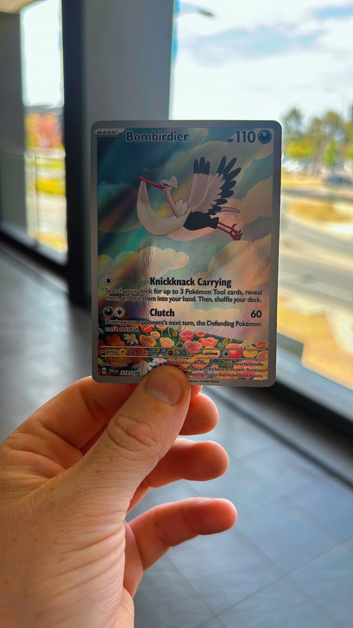 Bombirdier Full Art 219/198 Illustration Rare Scarlet and Violet Pokemon TCG Near Mint - Backtotheculturecollectables